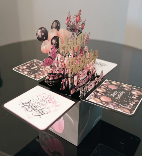 Pop-Up 3D Doğum Günü Kartı | Happy Birthday Sürpriz Kart